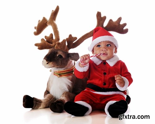 Collection of baby in a Christmas costume New Year celebration 25 HQ Jpeg