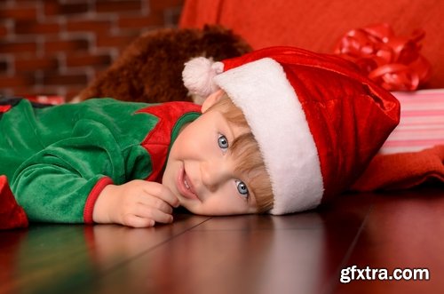 Collection of baby in a Christmas costume New Year celebration 25 HQ Jpeg