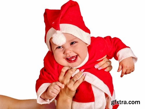 Collection of baby in a Christmas costume New Year celebration 25 HQ Jpeg