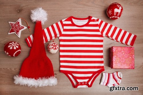 Collection of baby in a Christmas costume New Year celebration 25 HQ Jpeg