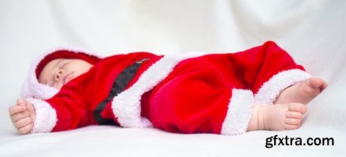 Collection of baby in a Christmas costume New Year celebration 25 HQ Jpeg