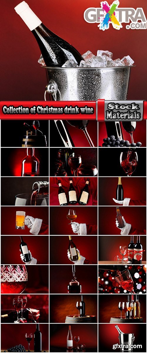 Collection of Christmas drink wine beer champagne santa claus still life 25 HQ Jpeg