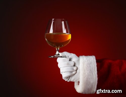 Collection of Christmas drink wine beer champagne santa claus still life 25 HQ Jpeg