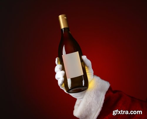 Collection of Christmas drink wine beer champagne santa claus still life 25 HQ Jpeg