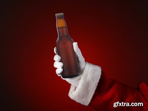 Collection of Christmas drink wine beer champagne santa claus still life 25 HQ Jpeg