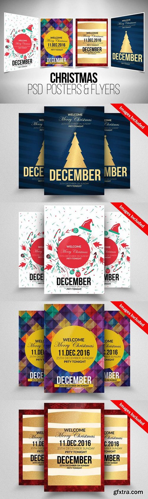 CM - 4 Christmas Flyer Template Bundle 928716