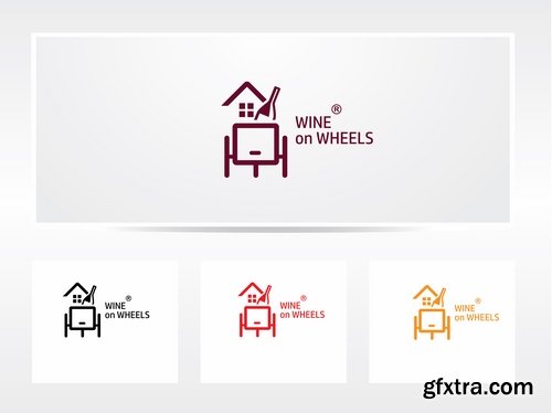 Collection logo icon web design element site 27-25 EPS