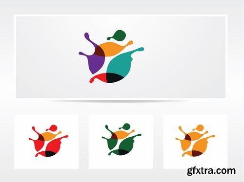 Collection logo icon web design element site 27-25 EPS