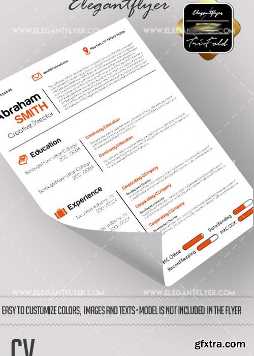 CV V6 CV and Cover Letter PSD Template