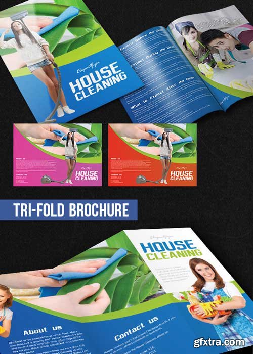 House Cleaning Brochure Pack V1 PSD Template