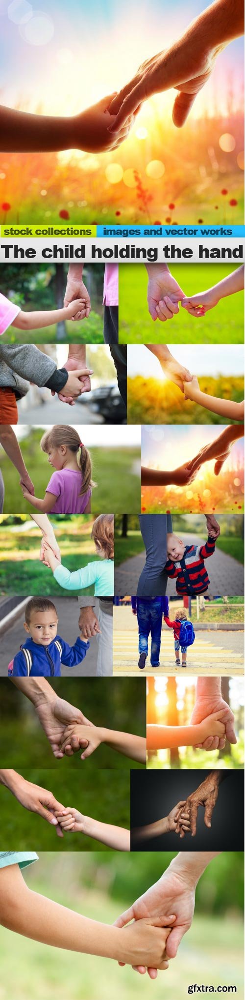 The child holding the hand, 15 x UHQ JPEG