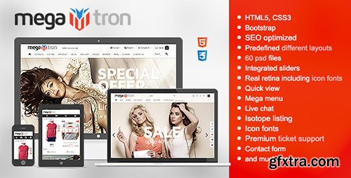 ThemeForest - Megatron v1.0.4 - Responsive HTML Shopping Theme - 9741530