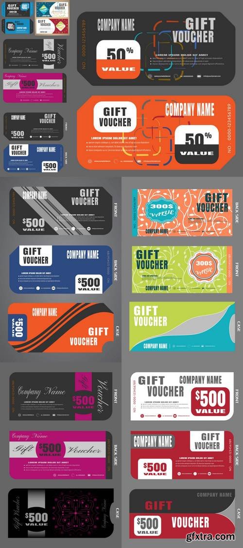 Blank of Stylish Gift Voucher