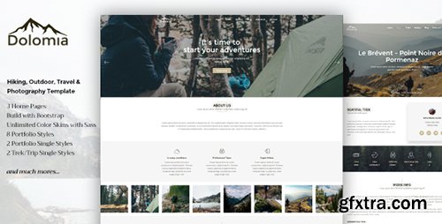 ThemeForest - Dolomia v1.0 - Hiking, Outdoor, Mountain Guide HTML Template - 18968959