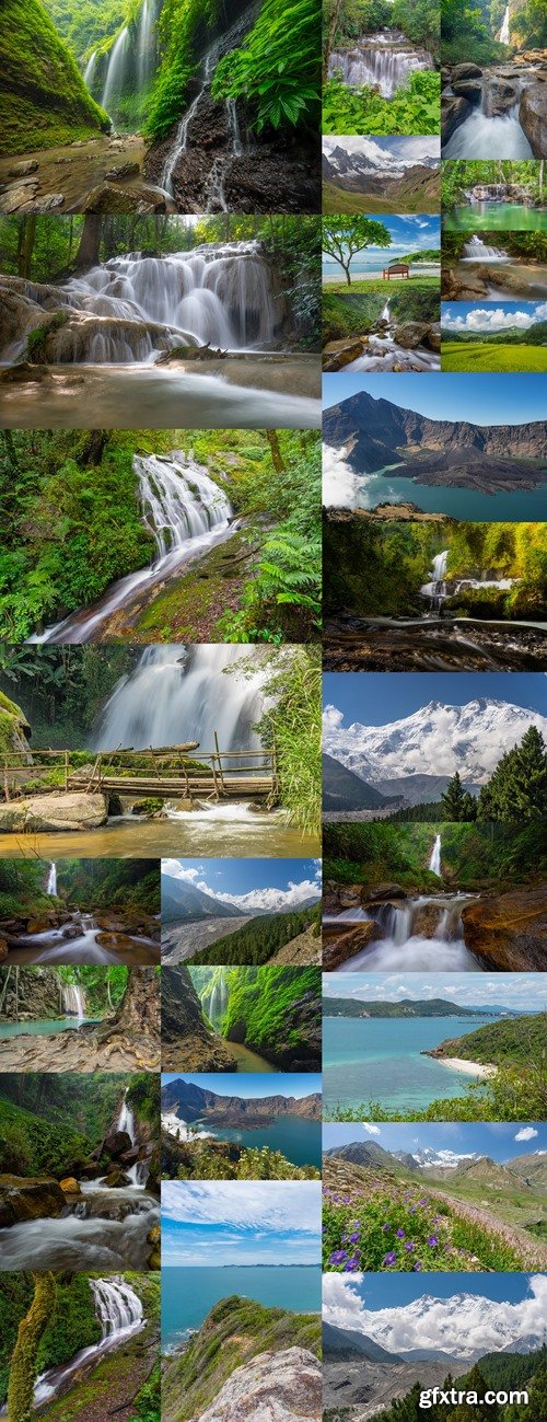 Beautiful Pu Kang waterfall in Chiang Rai, Thailand