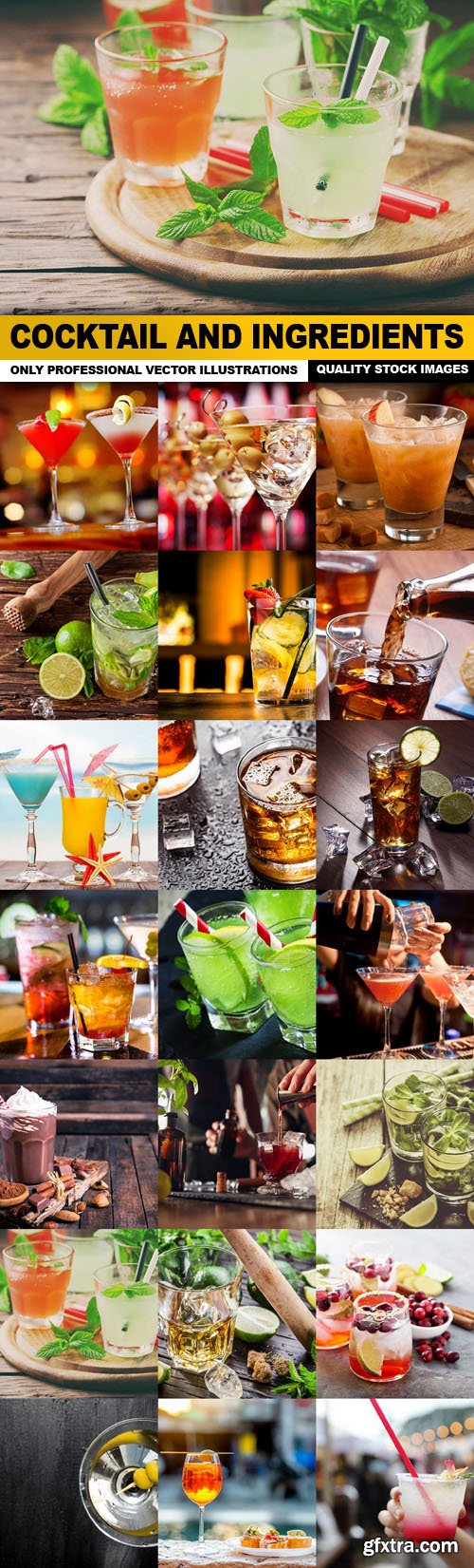 Cocktail And Ingredients - 25 HQ Images