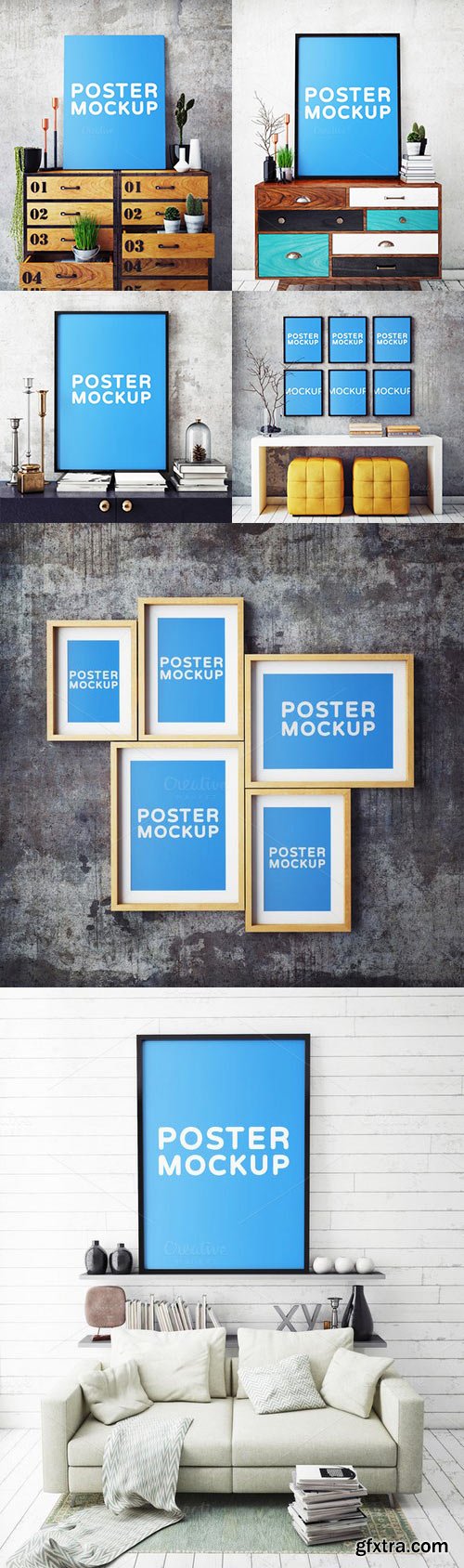 CM - Poster Frame Mockup on Dresser 983584