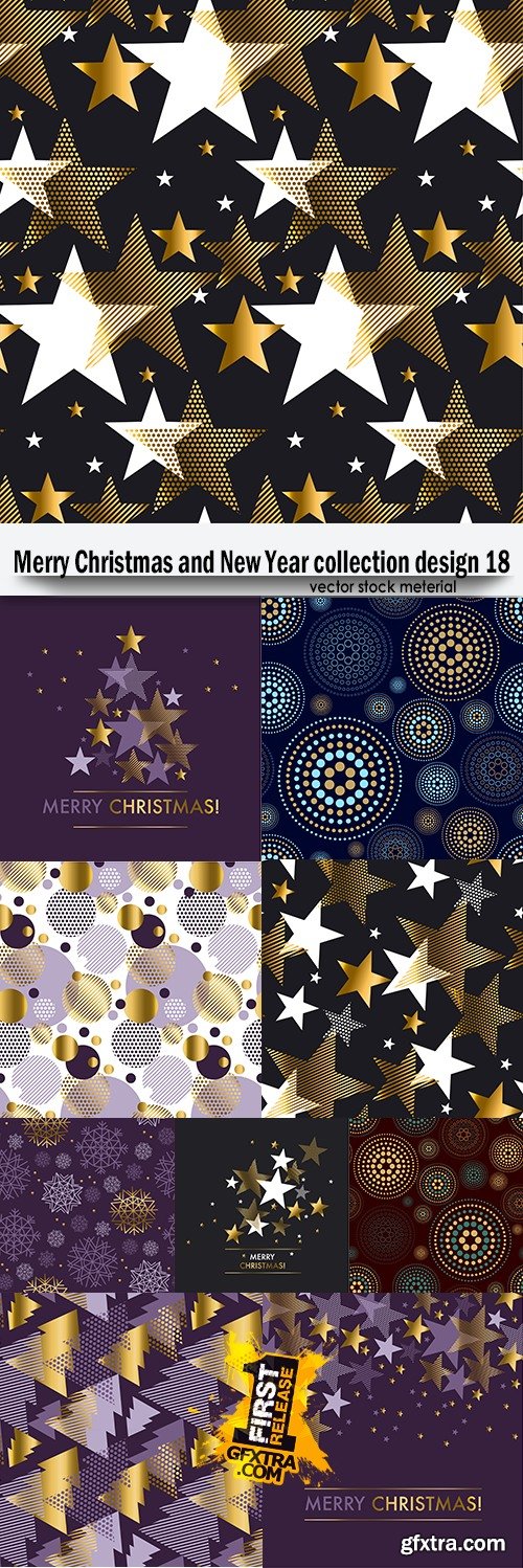 Merry Christmas and New Year collection design 18