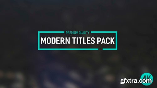 Videohive - Modern Titles Pack II - 18713058