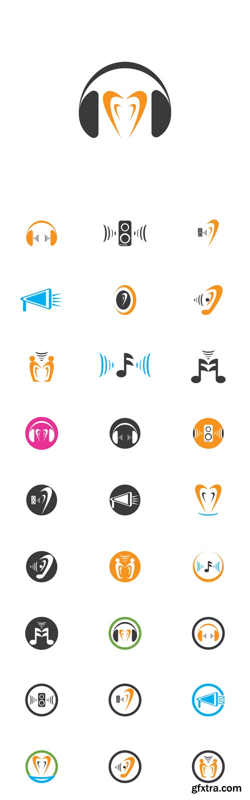 Vector Set - Hear Logos