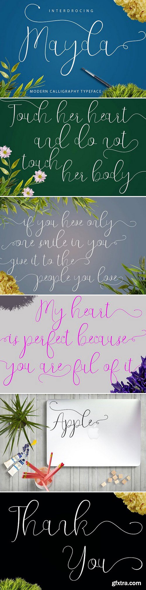 CM - Mayda Script Font 1066507