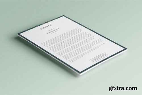 Creativemarket J U N I P E R Letterhead + Comps 898503