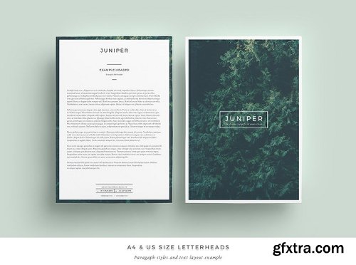 Creativemarket J U N I P E R Letterhead + Comps 898503