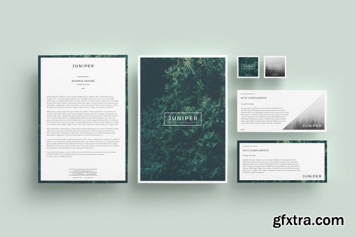 Creativemarket J U N I P E R Letterhead + Comps 898503