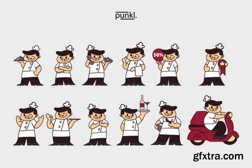 ChefBistro Gestures Illustration