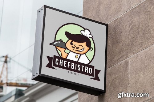 ChefBistro Mascot Logo