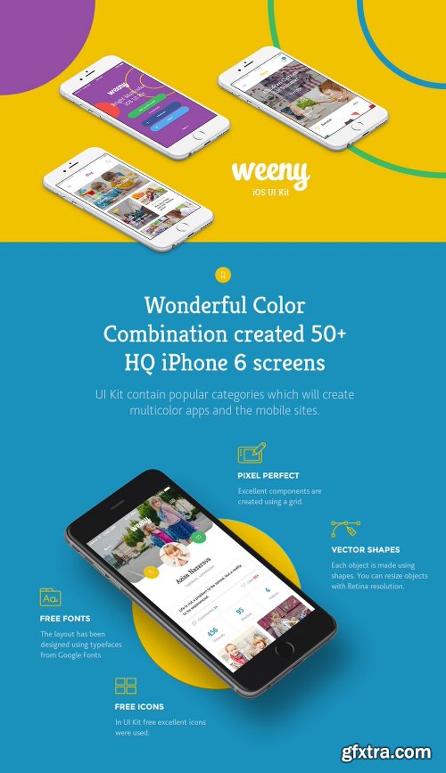 ThemeForest Weeny iOS UI Kit - 50+ HQ Screens 15159762