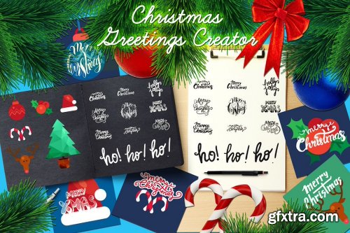 Creativemarket Christmas Greetings Creator 1087650