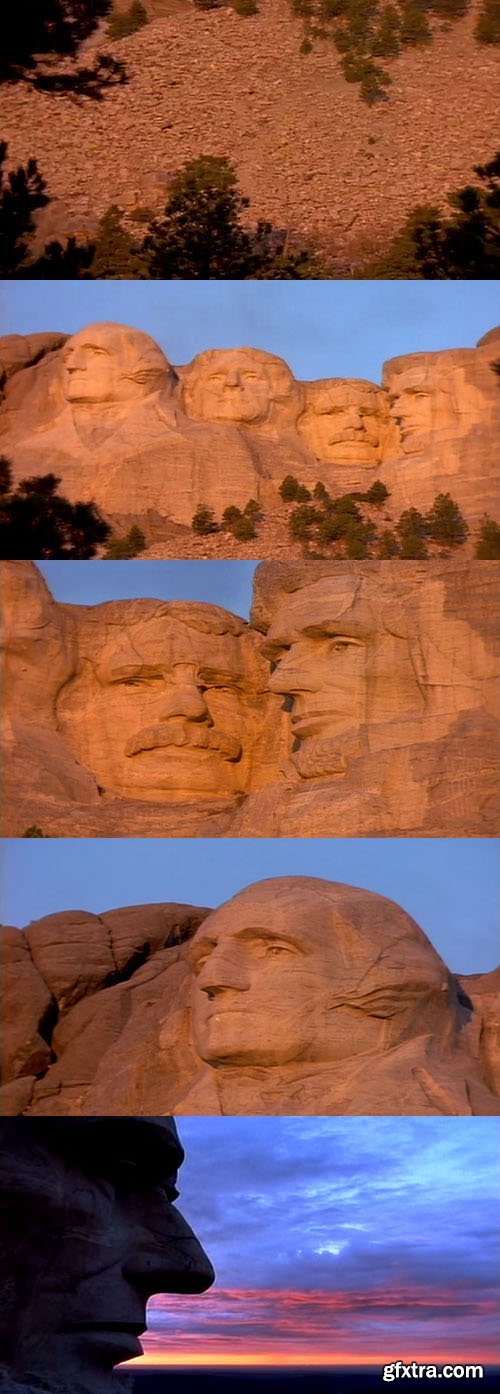 Motion Array - Mount Rushmore at Sunset Free Footage