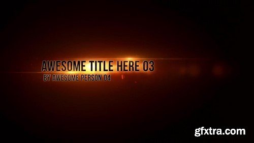 Motion Array - Epic Titles After Effects Template