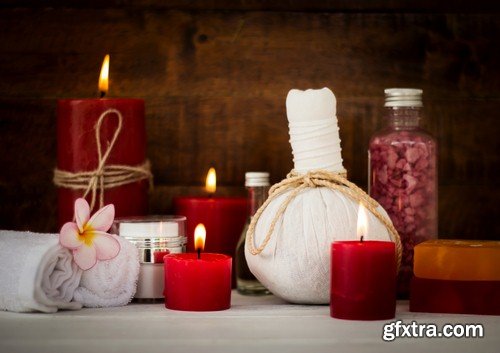 Backgrounds spa with candles - 8 UHQ JPEG