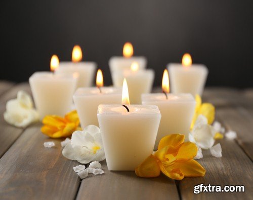 Backgrounds spa with candles - 8 UHQ JPEG