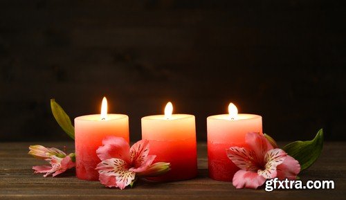 Backgrounds spa with candles - 8 UHQ JPEG