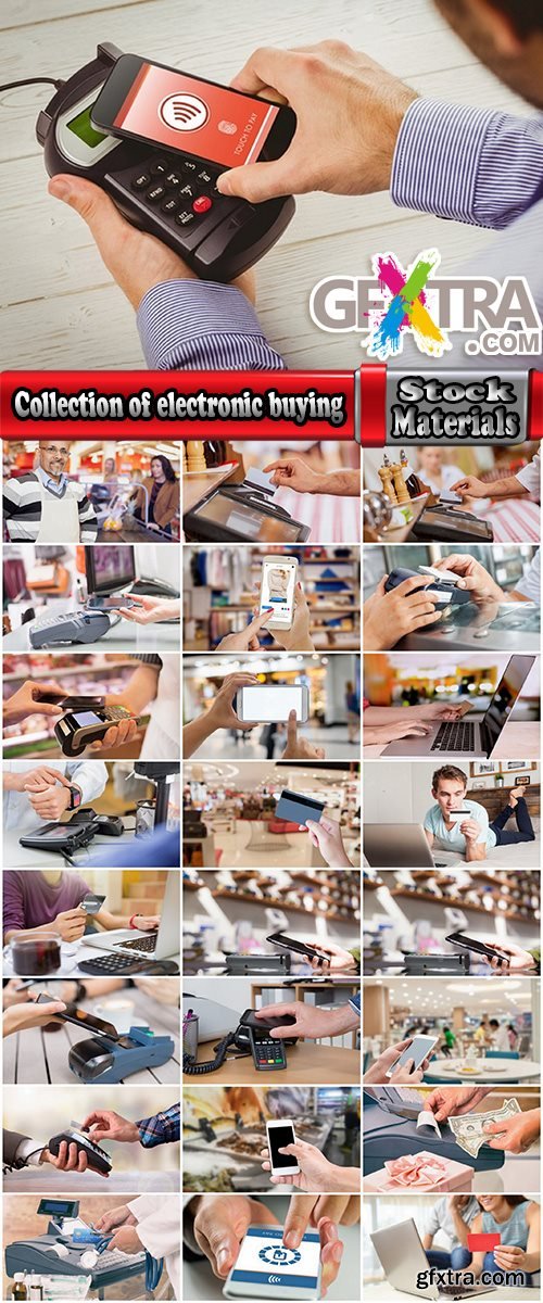 Collection of electronic buying plastic card electronic payment 25 HQ Jpeg