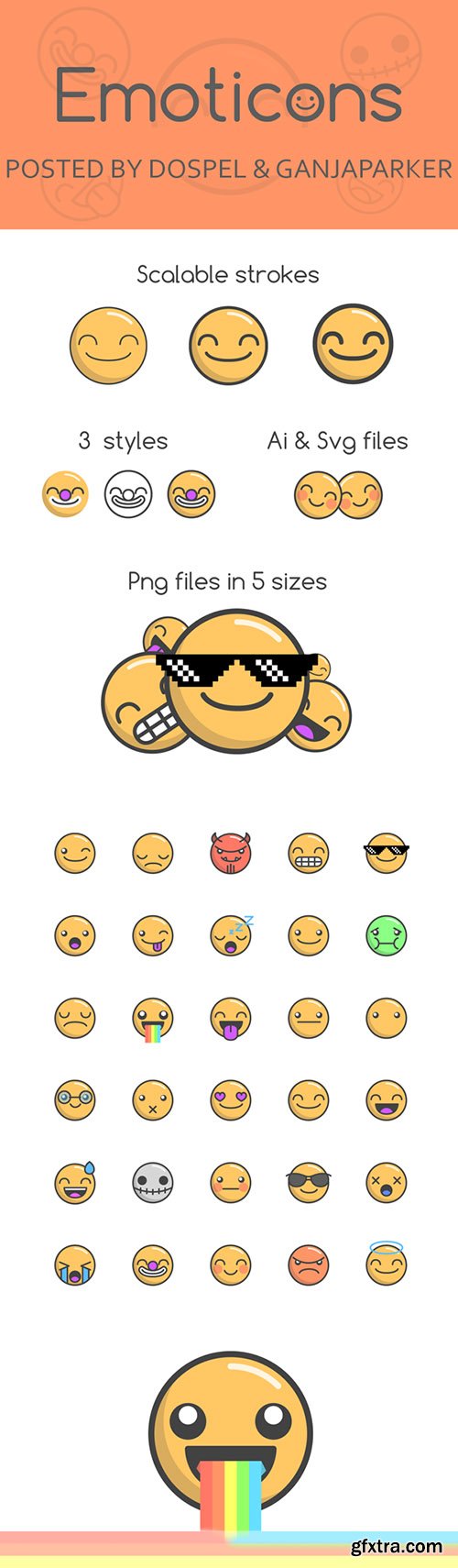 Ai, SVG, PNG Vector Icons - Emoticons