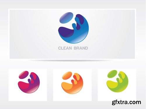 Collection logo icon web design element site 28-25 EPS