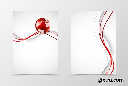 Collection book cover journal notebook flyer card business card banner vector image 31-25 EPS