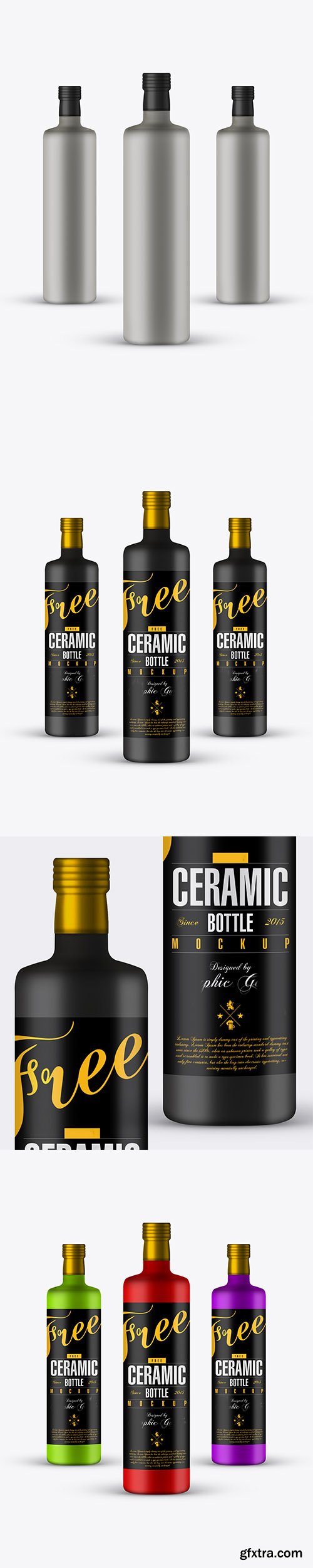 PSD Mock-Up - Ceramic Bottle