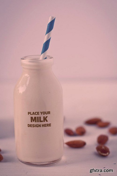 CM - Milk Bottle Mock-up Pack#2 1083695