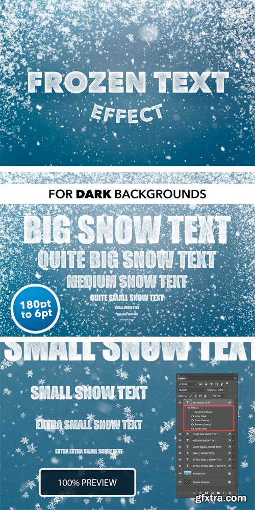 CM 1079025 - Frozen Text Effect for Photoshop