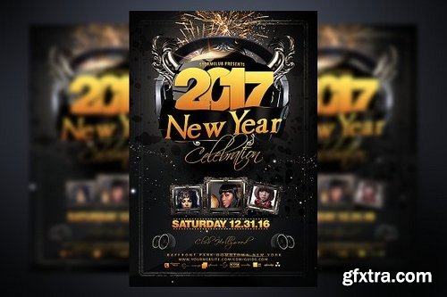 CM - New Year Party Flyer Template 937514