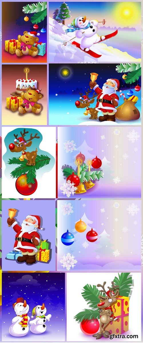 Christmas gifts vector illustration 10X EPS