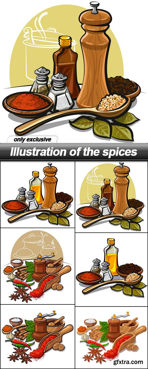 Illustration of the spices - 6 EPS