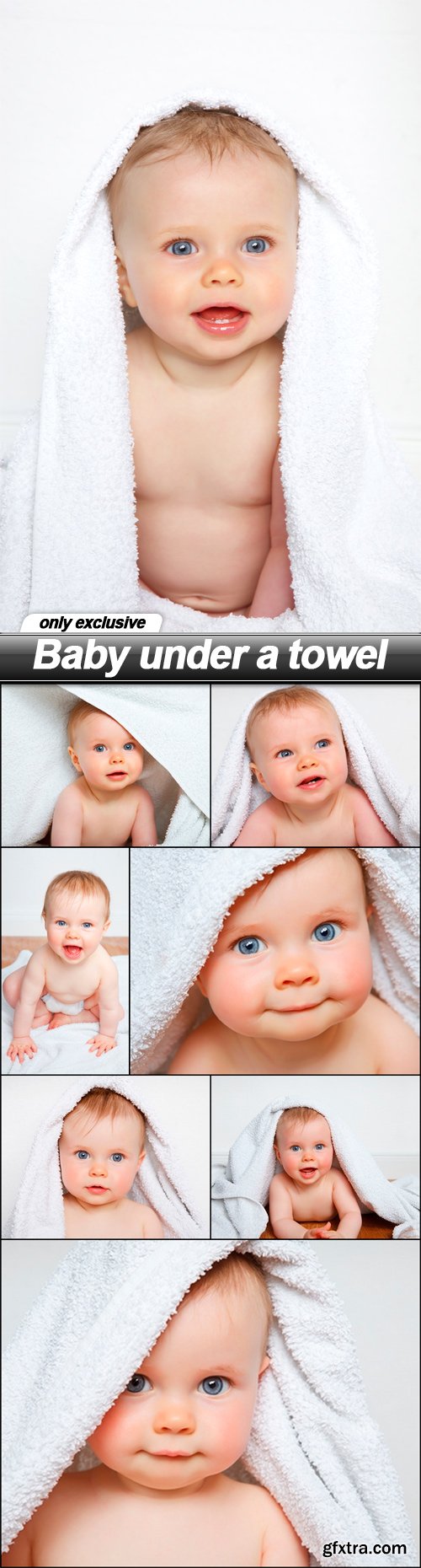 Baby under a towel - 8 UHQ JPEG