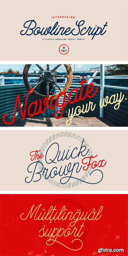 Bowline Script Font Family