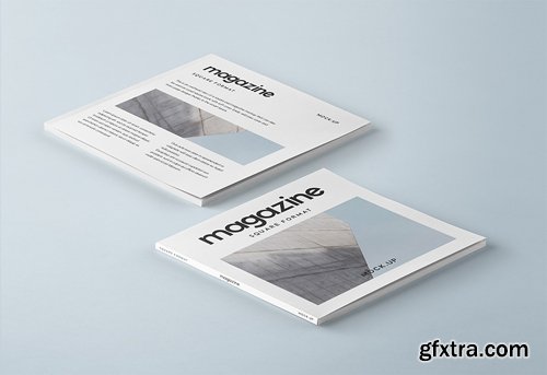 Square Psd Magazine Mockup Vol 3